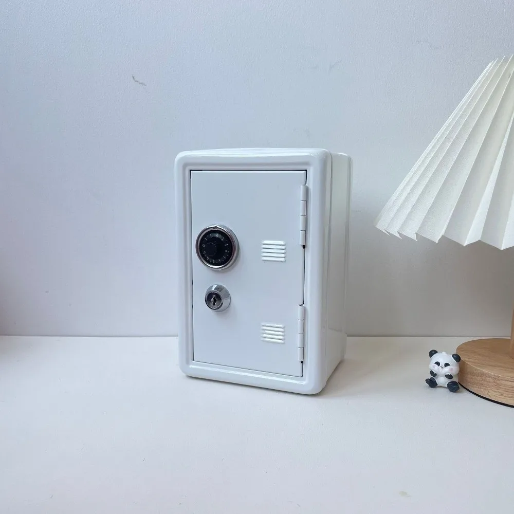 Dekorative Box Passwortsperre Mini Safe Box Schrank Metall Safe Anti-Diebstahl Geld Bank Bargeld Sparen