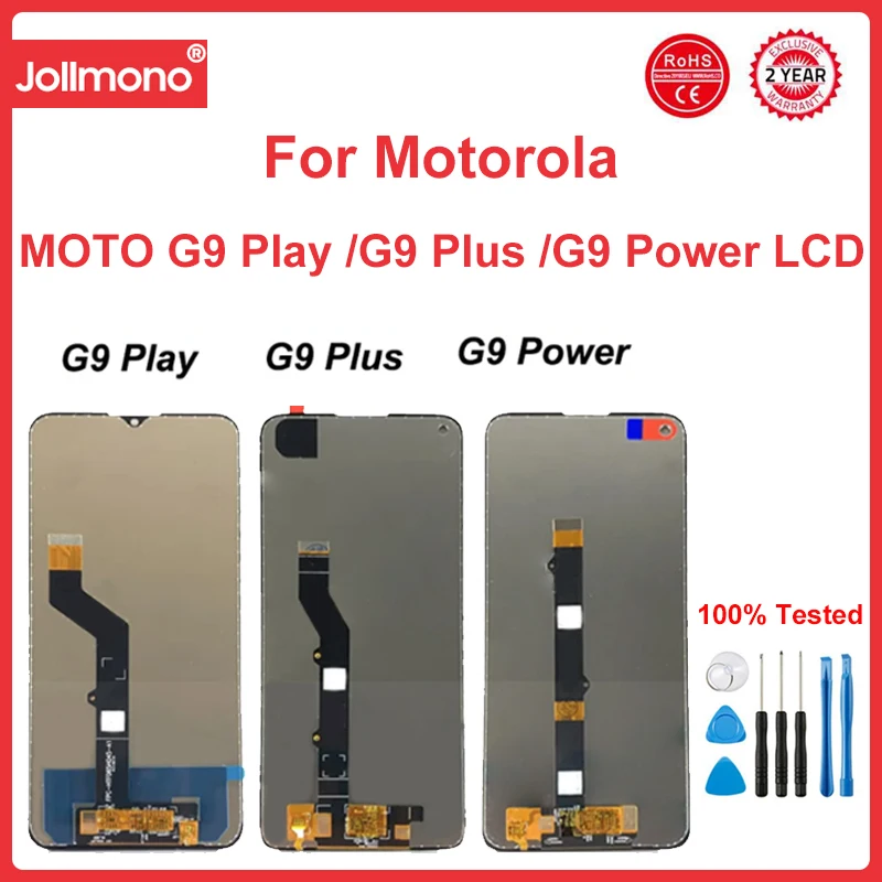 

LCD For Motorola G9 Play Lcd Screen Display Touch Digitizer Assembly For Moto G9 Plus LCD Display G9 Power LCD