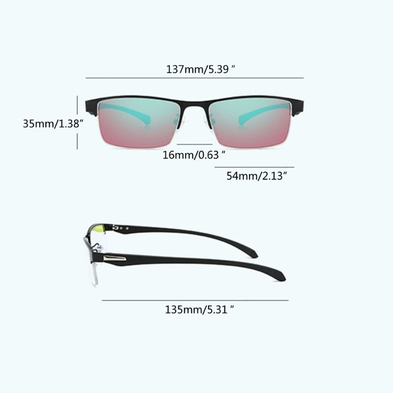 M2EA Red Green Color Blindness Corrective Glasses Woman Men Outdoor Driving Color-blind Eyeglasses Color Weakness Sunglasses