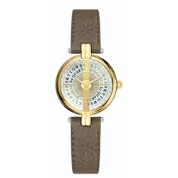 Luxury Woman Watch Leather Small Dial Golden Waterproof Designer Hand Watch Female Gift Choice Elegant Lady Wristwatches White