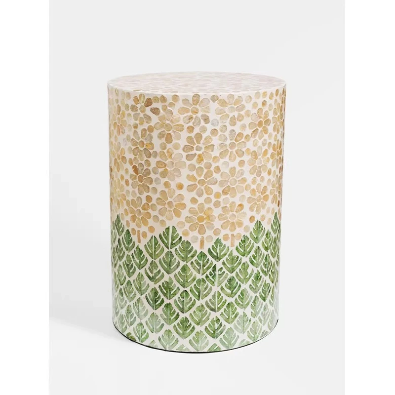 

Art living room shell edge corner few designer sofa coffee table light luxury creative small coffee table