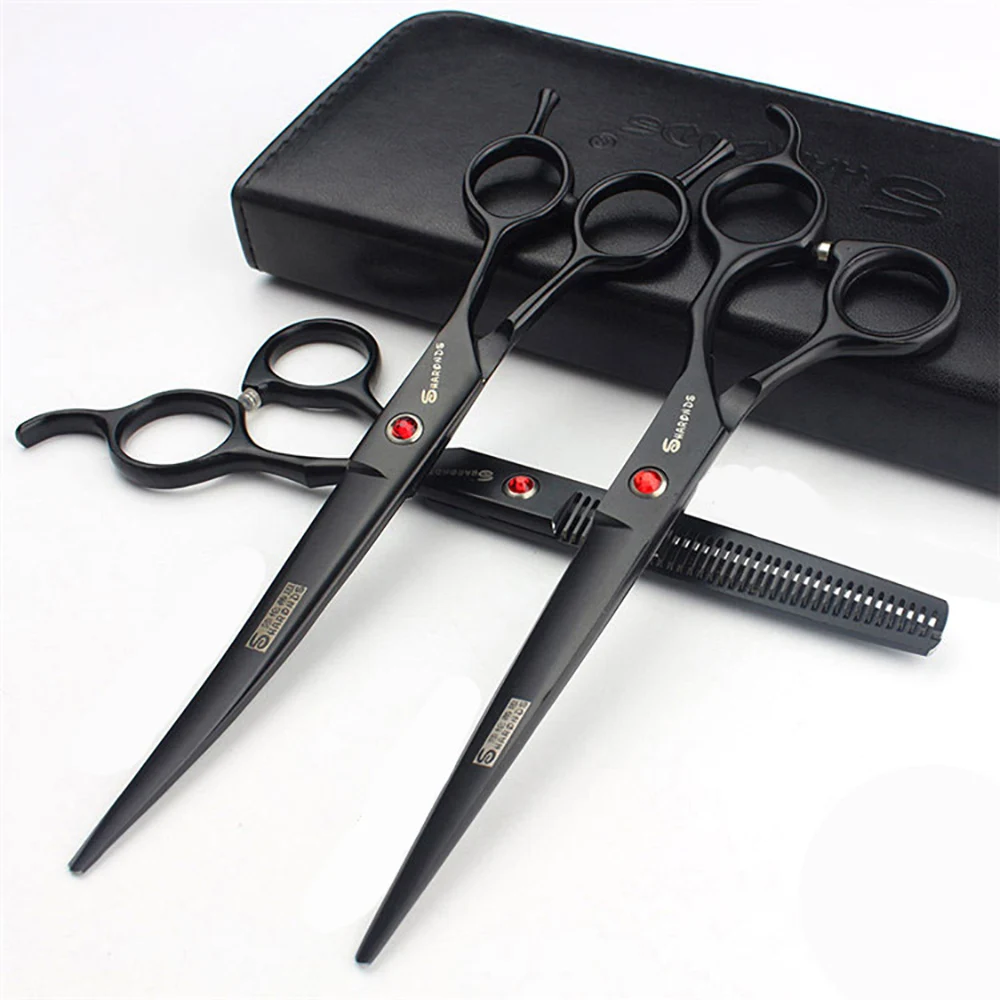 

Professional hair clippers, hair salon scissors, 7-inch flat tooth clippers, thinning scissors, complete set of tools