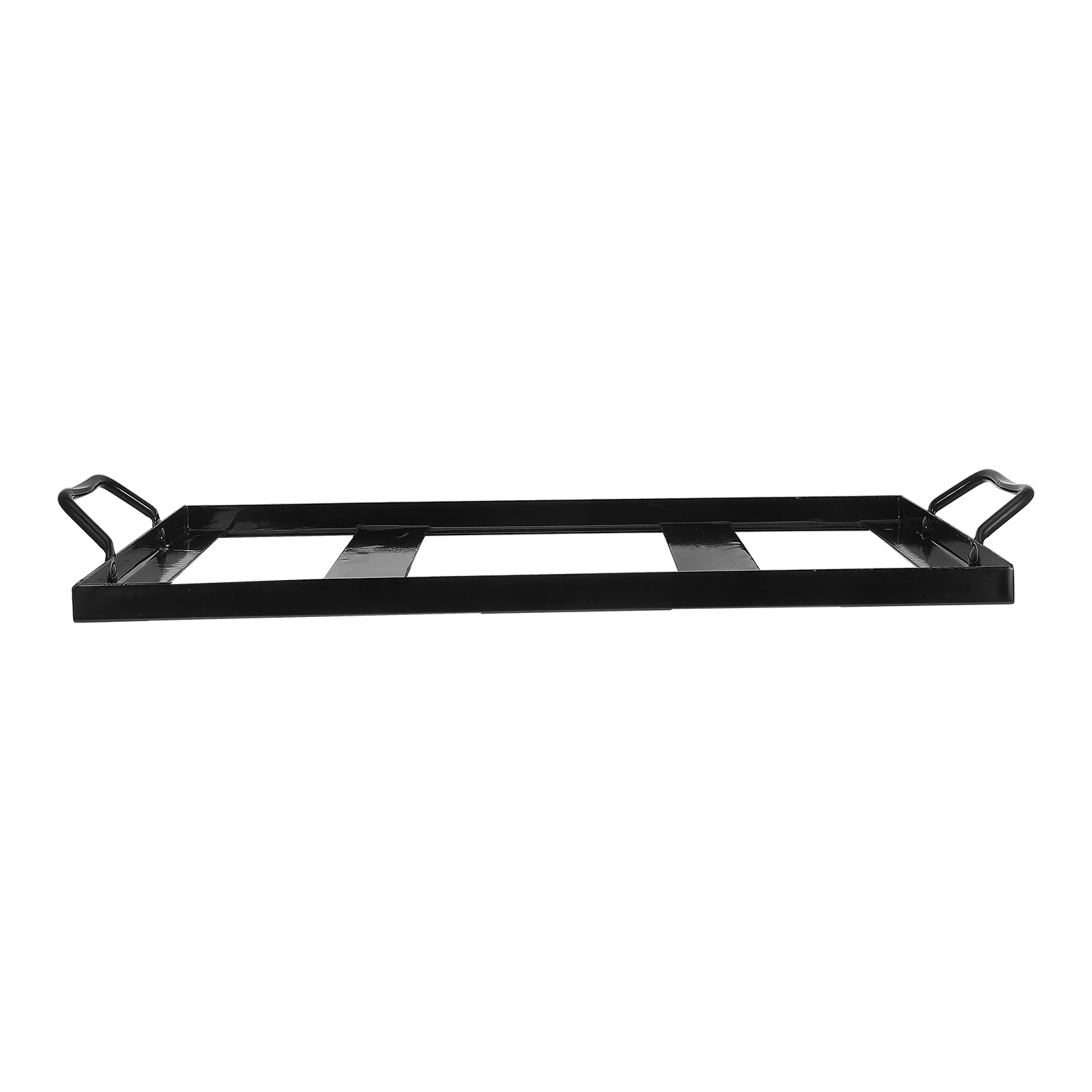 

Salt Shelf Tray Durable Block Stand Holder for Plate Desktop Barbecue Supply Tool Outdoor Rack Stainless Steel BBQ Iron Enamel