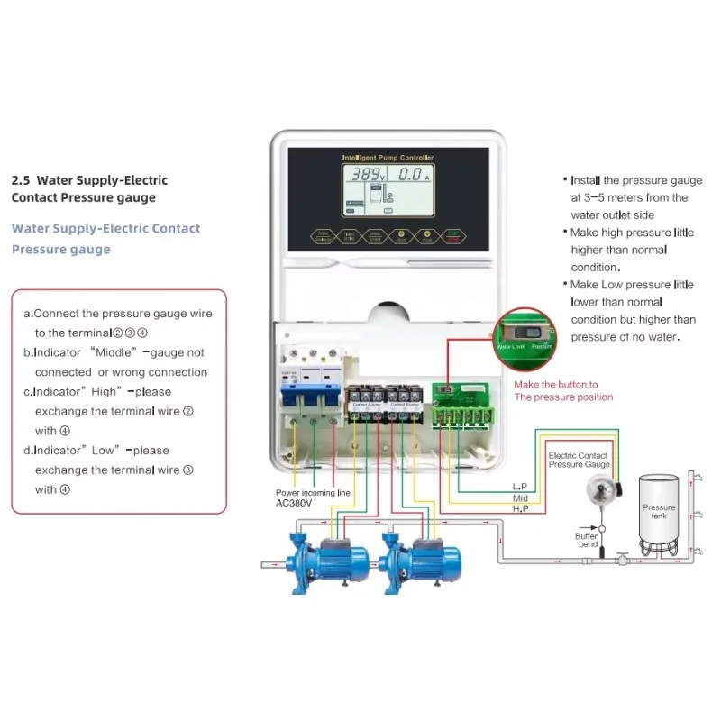 Picture 7: Smart Water Pump Controller, Controls Two Pumps, Automatic protection Digital Screen Display