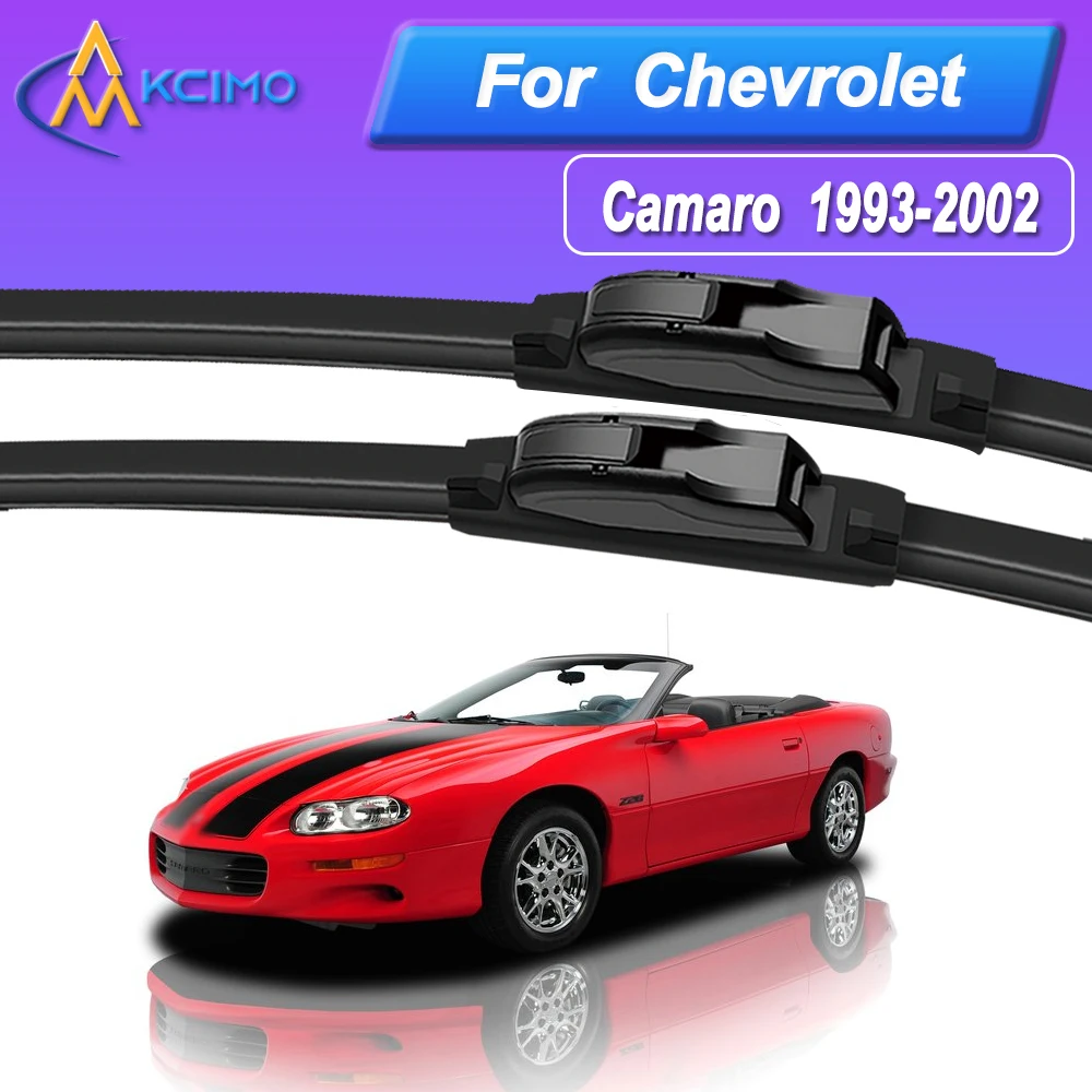 

Silicone Car Wiper Blades for Chevrolet Camaro1993-2002 - All Weather Silent Wiper Blades, Quick Release Clip