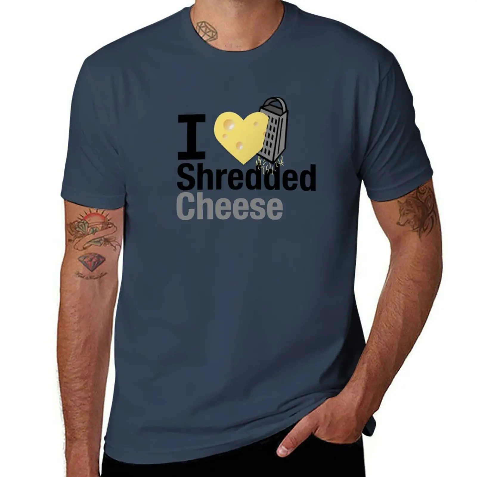 

Shredded Cheese T-Shirt Comfortable Work Wear Tee