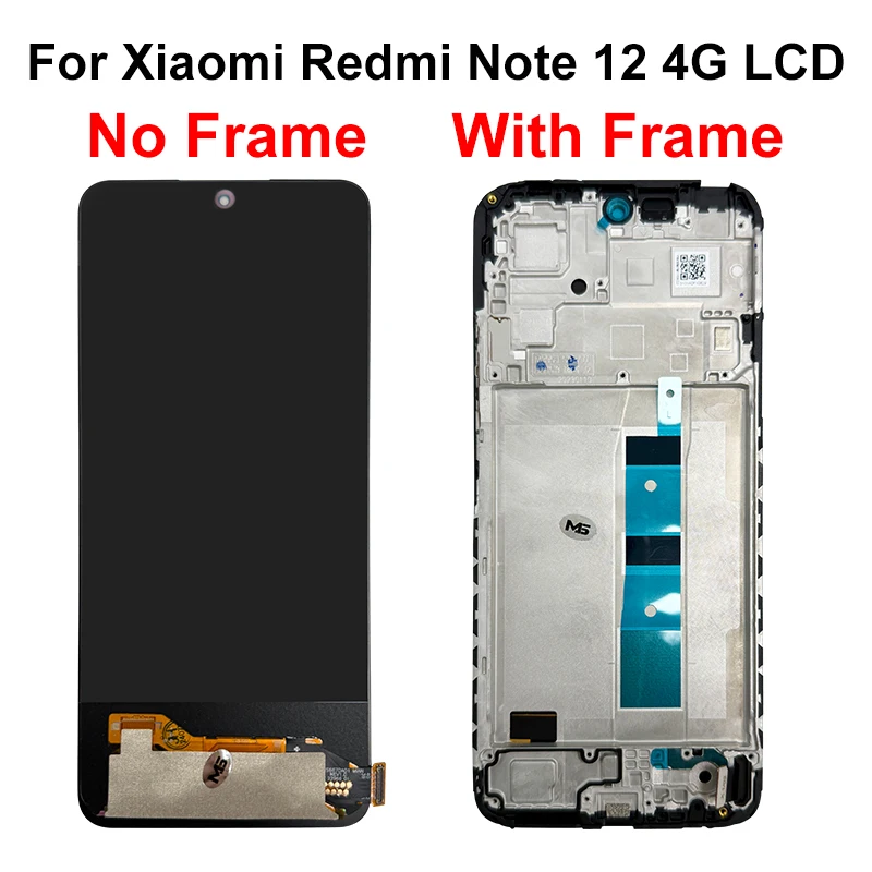 AAA+ New Test TFT For Xiaomi Redmi Note 12 4G 5G Display Touch Screen For Xiaomi Redmi Note 12 Pro 4G 5G OLED Replacement Parts