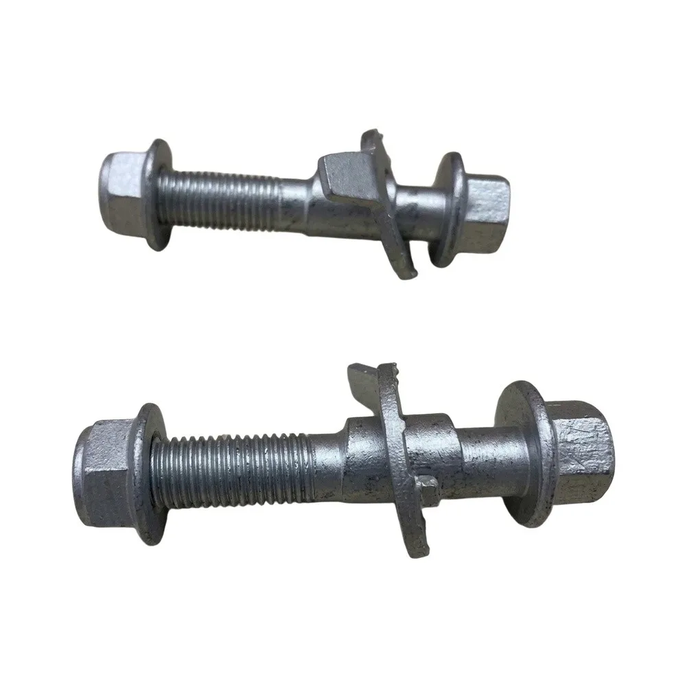 Steering Correction Bolt Alignment Bolt Kit Direct Replacement Part Black Finish Coating 2 Pieces Set High Strength Alloy