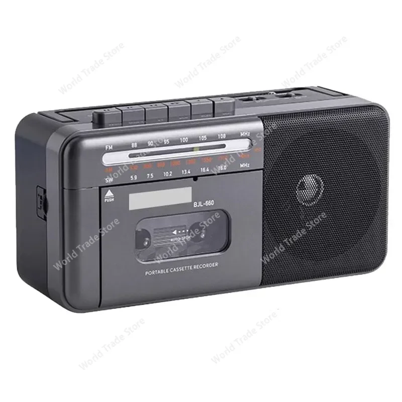 

Portable cassette player radio tape bluetooth speaker music player FM radio cassette player U disk speaker