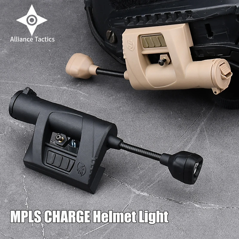 WADSN Tactical MPLS CHARGE FAST Helmet Light 4 Modes Red Green White IR LED Hunting Signal Lamp Military Outdoor Headlight