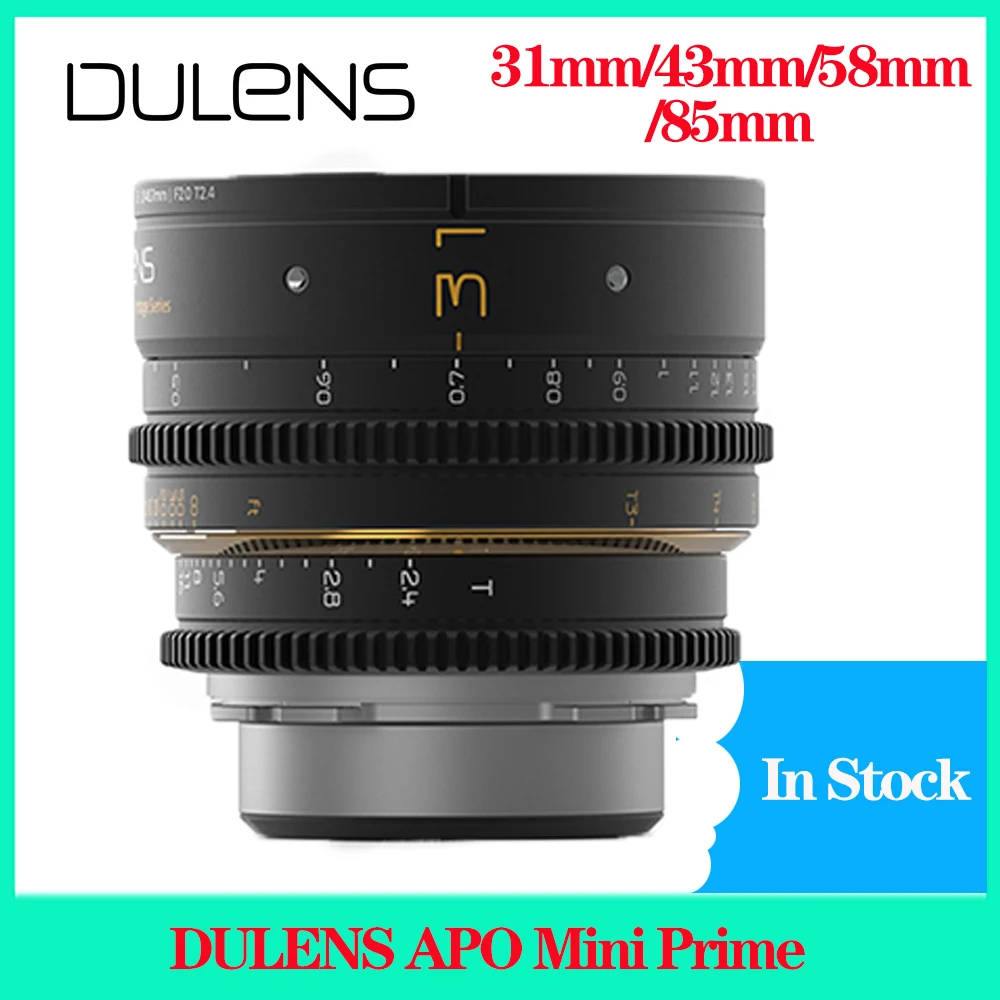 

DULENS APO Mini Prime Vintage Series Camera Lens For Film Shooting 31mm/43mm/58mm/85mm For Canon EF Mount For PL Mount Camera