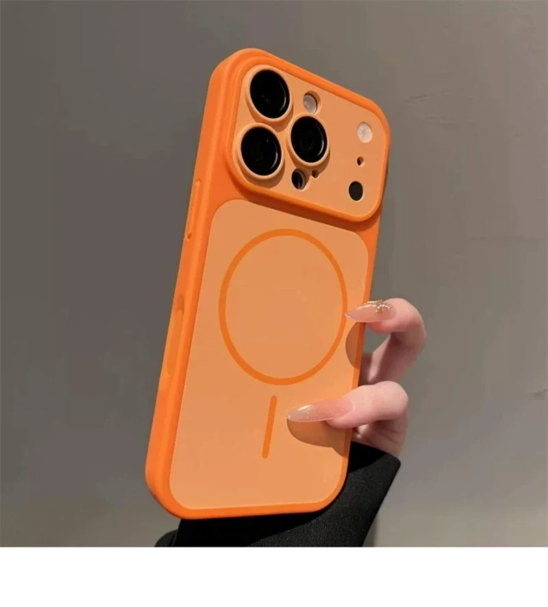 Luxuriöse Magnetische Matte Stoßfeste Handyhülle für iPhone 18 Pro Max 17 Air 16 15 14 13 12 11 Plus Magsafe Bumper Case Cover – Detail 12