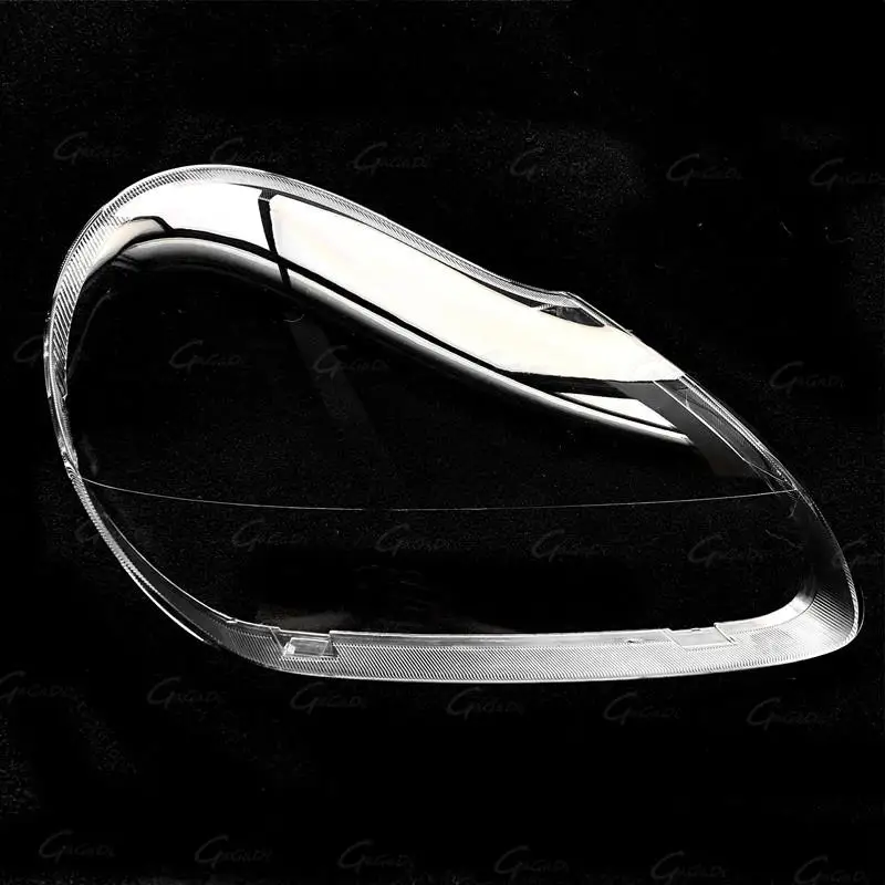 عاكس الضوء الأمامي للسيارة مناسب لغطاء مصباح المصباح الأمامي Porsche Cayenne 2003-2006، زوج من شرائط المطاط المجانية