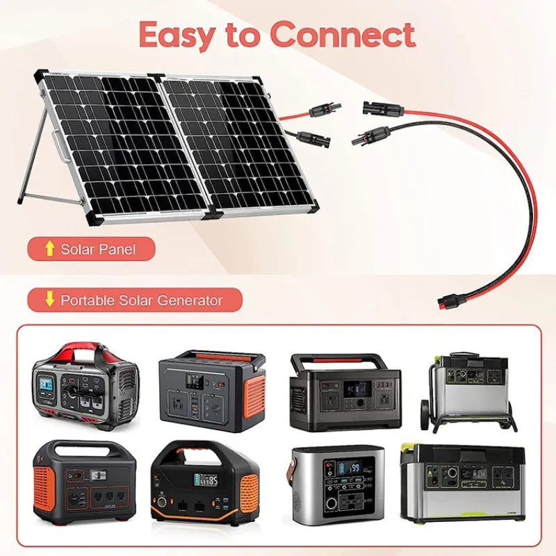 Shipping Free Waterproof 2 Pin DC Power Battery Cable Quick Connect Terminals Extension Cable 50cm 1mLow Voltage Solar Connector