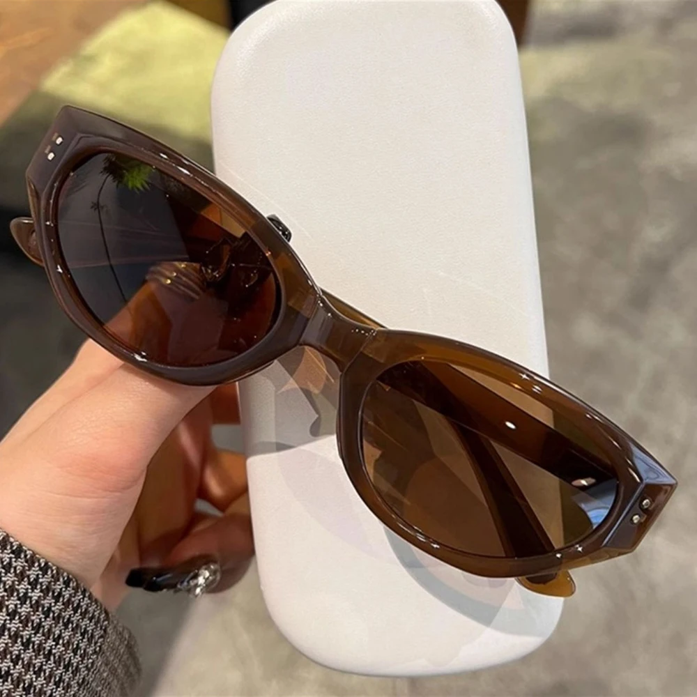 Cat-Eye-Sonnenbrille für Damen, Retro, faltbar, High-End-Gm-Brille mit schmalem Rahmen, Sonnenschutz-Sonnenbrille, 2024, neu, Anti-Ultraviolett