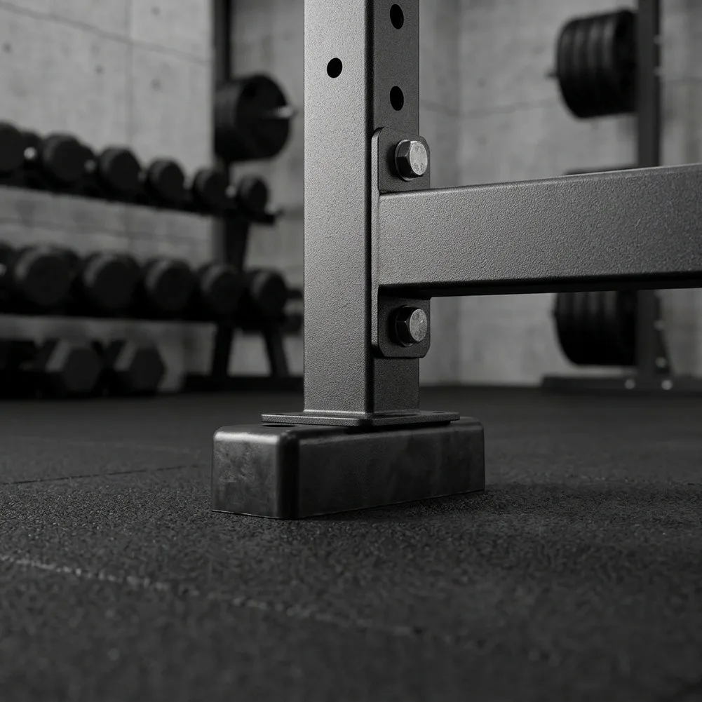For Cardio Training Gym Machine Damper Treadmill Mounting Pads Workout 100 X 30 X 30 Mm Bore 14 Mm Floor Protection