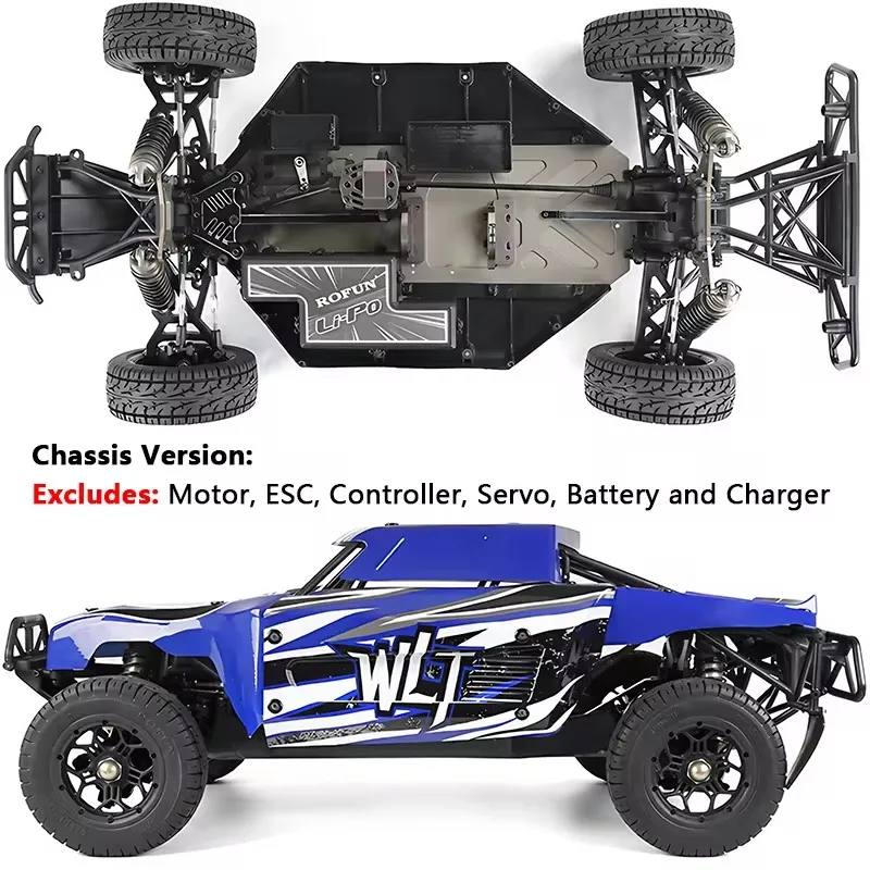 Frame Version 4WD 1/5 RTR Aluminum CNC Metal Remote Control Electric RC 4X4 Truck Brushless Without Electric Parts