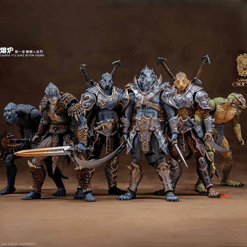 

Hot 1/12 Anime Savage Crucible Figures Lizard Man Series Action Figure Pvc Models Statue Collection Toys Boy'S Doll Action Gift