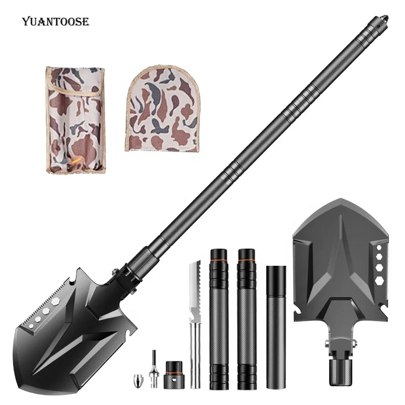 

Heavy Duty Compact Multitool Survival Camping Shovel Multifunction