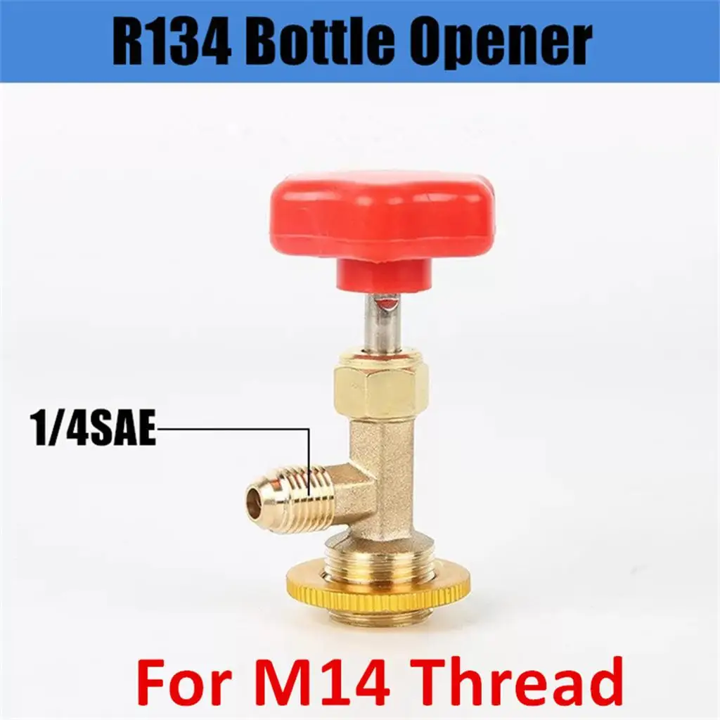 R134A Recharge Hose Kit Car AC Refrigerant Refilling Hose Valve 1/2 ACME