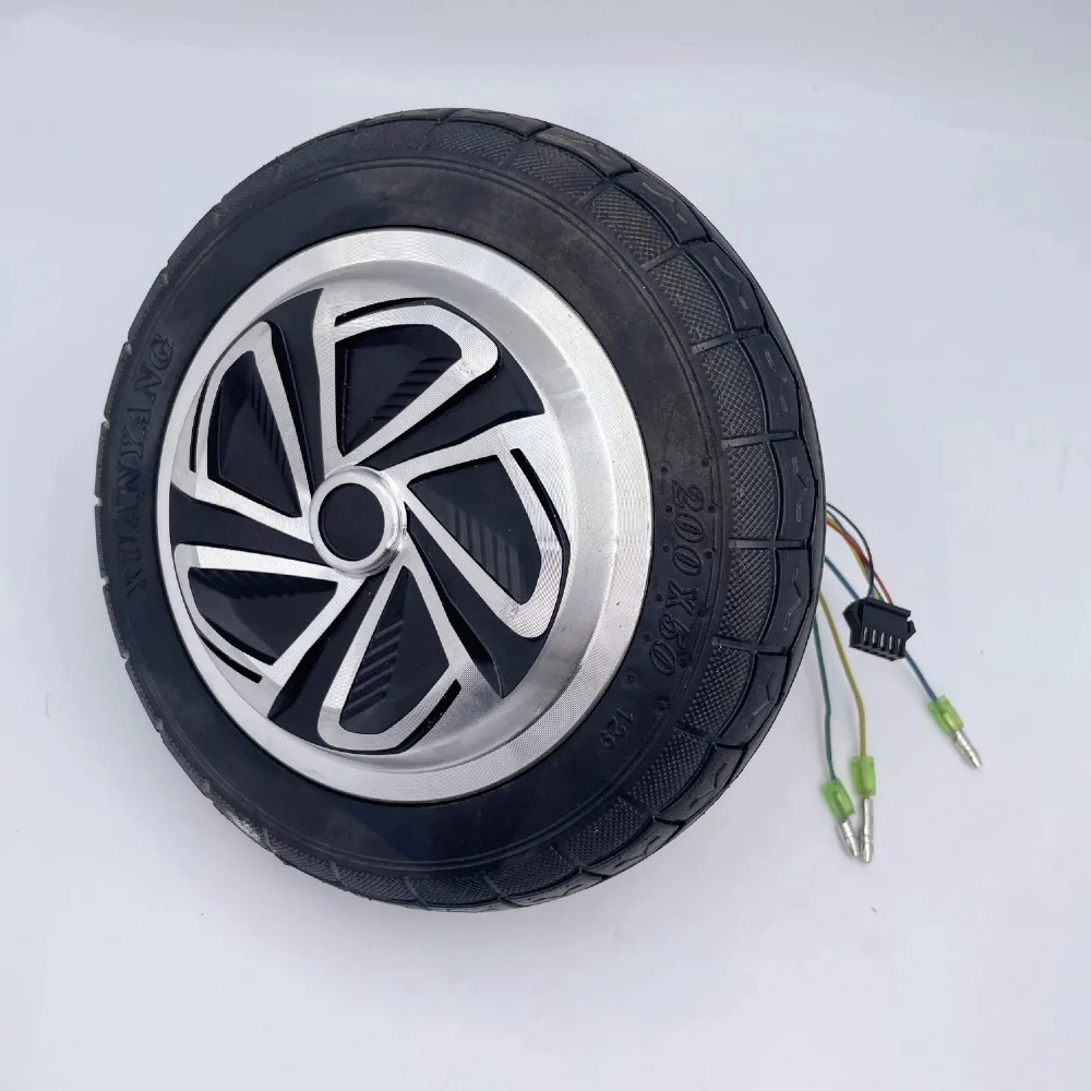 Imagem -04 - Motor de Cubo de Roda de Carro Torcido Polegadas 6.5 Polegadas 36v 350w Eixo Único com Pneus de Núcleo Sólido Acessórios para Carro Elétrico