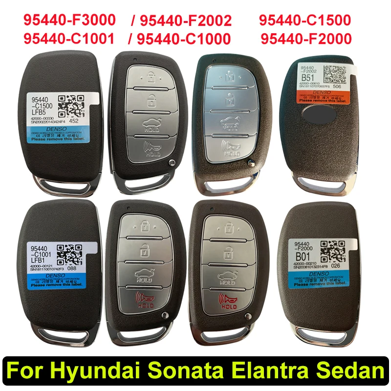 

Aftermarket Smart Car key Fob 8A For Hyundai Sonata Elantra Sedan 4DR 2015-2019 433mhz 95440-C1500 C1001 C1000 F2002 F2000 F3000