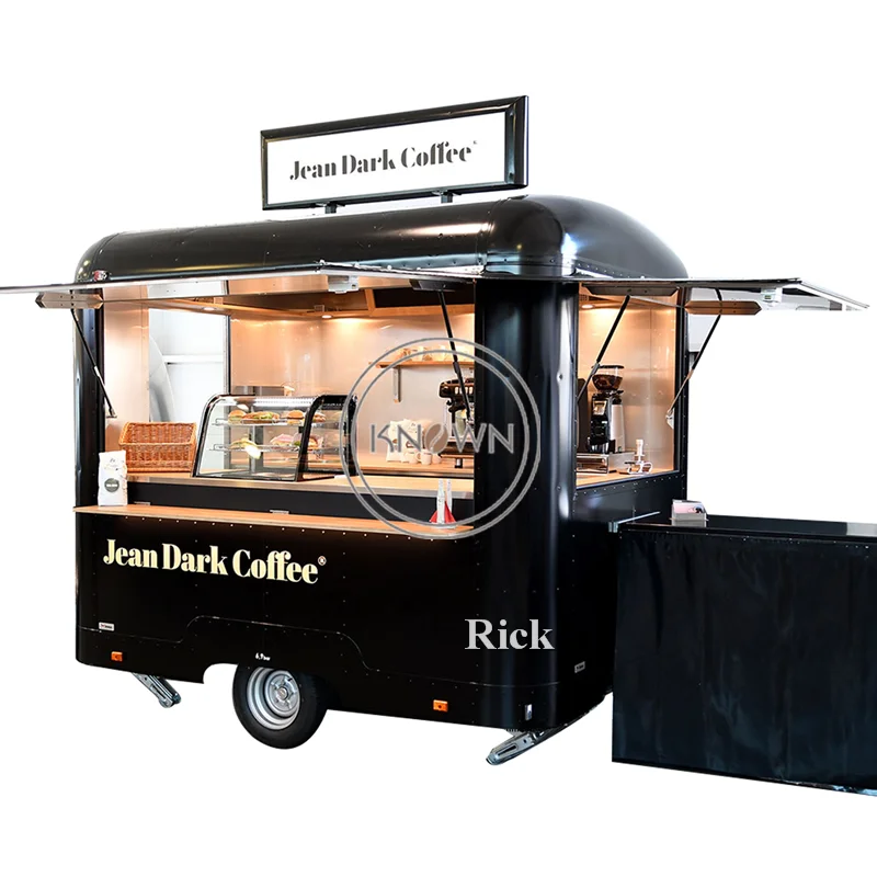 

OEM Mobile Coffee Shop Ice Cream Food Trailer Cart Hot dog Catering Van Snack Kitchen Kiosk for Start A Business