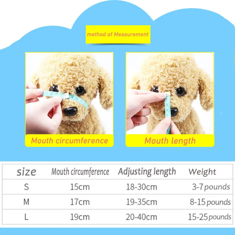 1PCS Dog Muzzle Silicone Material Soft Comfortable Anti-bite Prevent Barking Pet Dog Training Duck Muzzle Pet Products