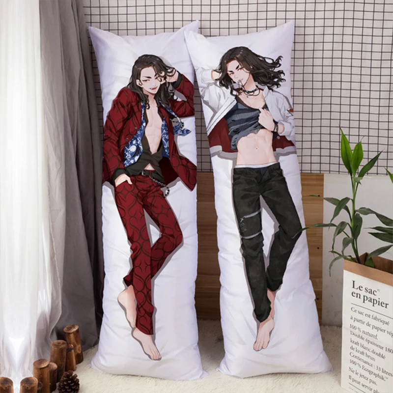 Tokyo Revengers Dakimakura Baji Keisuke Manjiro Sano Cosplay Character Pillowcase Hugging Body Pillow Pillows Otaku Pilow Cover