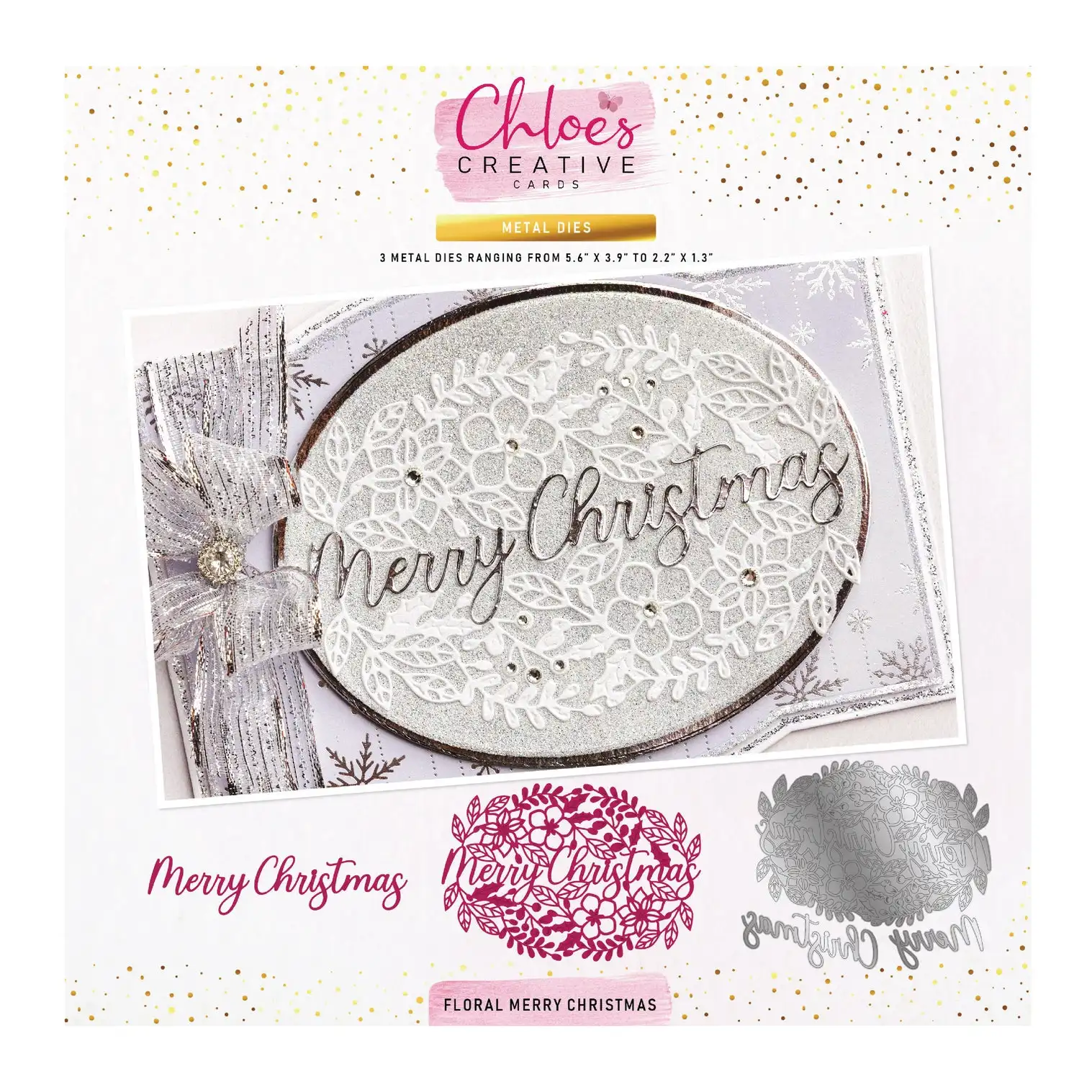 

Floral Merry Christmas Metal Cutting Dies DIY Scrapbooking Diary Decoration Embossing Template DIY Greeting Card Gift Handmade