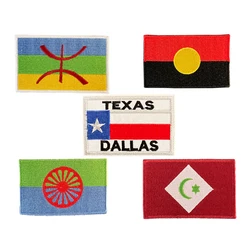 Gypsy Berber And Australian Aboriginal And Republic Of The Rif Flag Embroidery Patch Clothing Decoration Hole Repair Back Glue