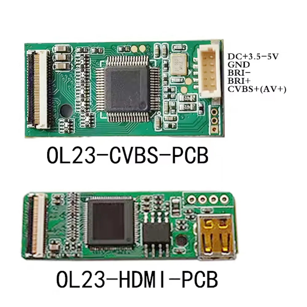 HUD Head-up OLED Display Module for Motorcycle Helmet 0.23 Inch 3000cd/m2 640*480 HDMI AV Riding Fire Smart Headwear LCD Module