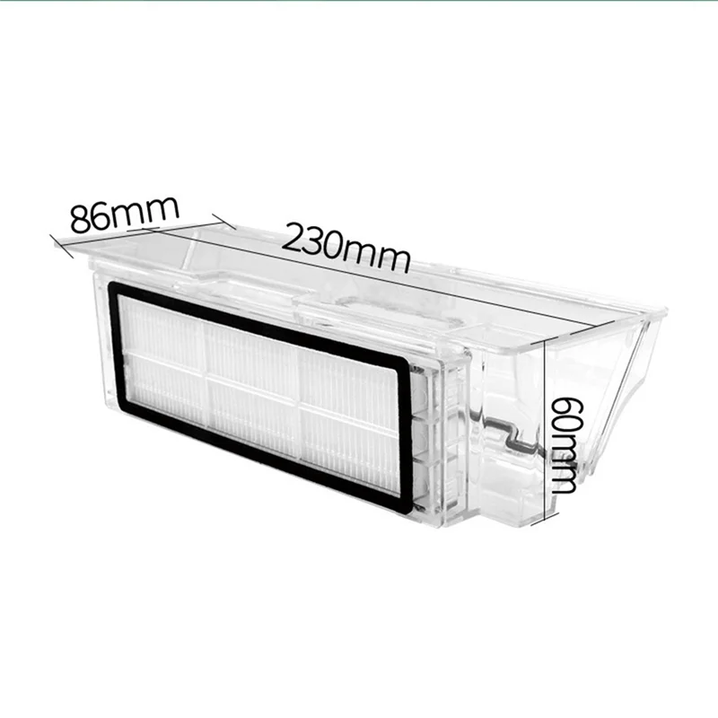 A73M-Dust Box For Xiaomi Mijia 1S / SDJQR01RR Robot Vacuum Cleaner Replacement Spare Parts Accessories Parts Dustbin Filter