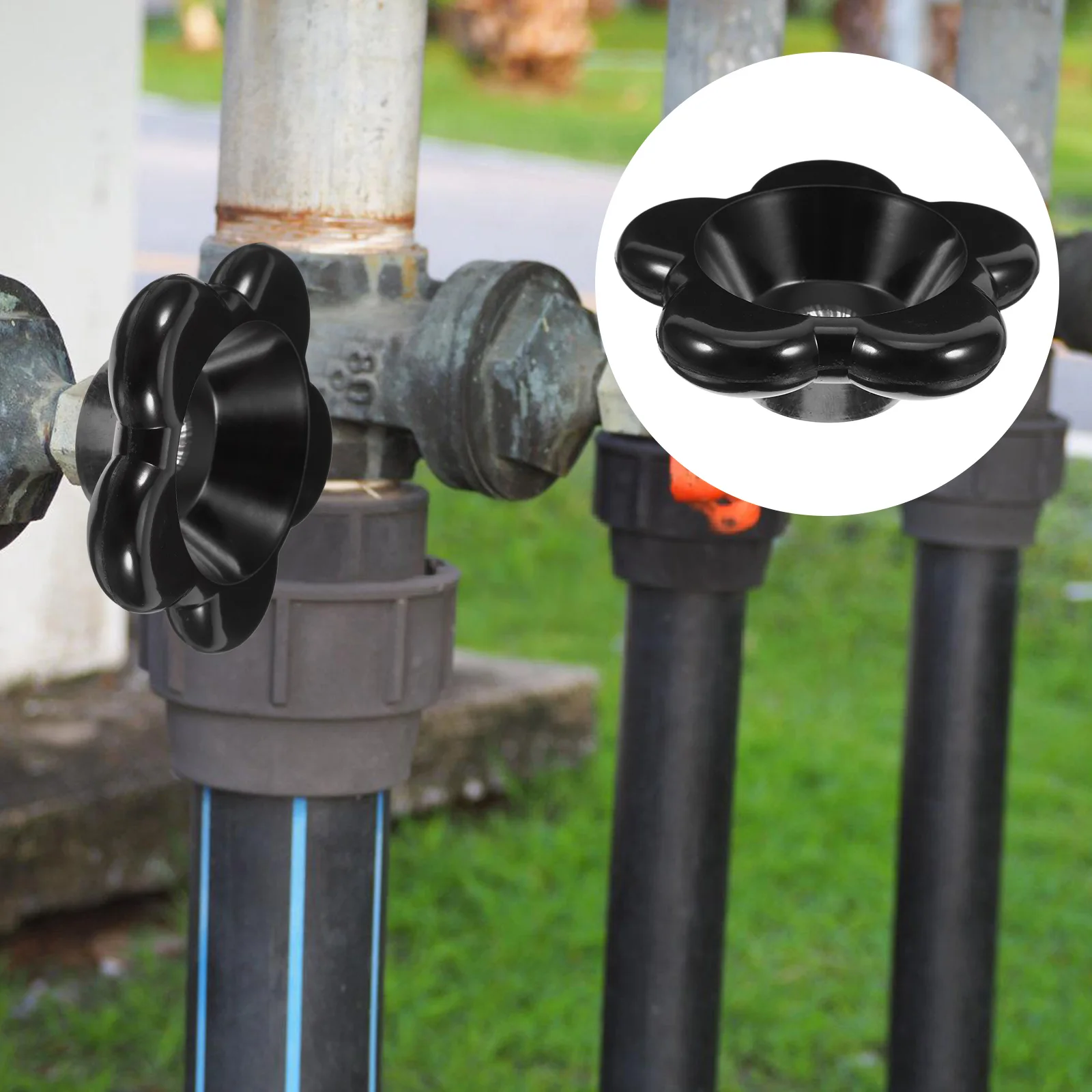 Valve Handwheel Replacement Spigot Handle Outdoor Hose Bib Faucet Part Square Stem Water Operator Repair Accessory