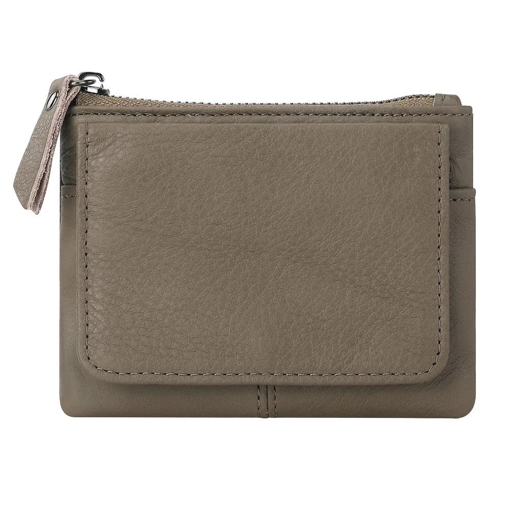 Creative Short RFID Wallet Mini Real Leather Storage Bag Slim Multi Card Seat Card Holder Men