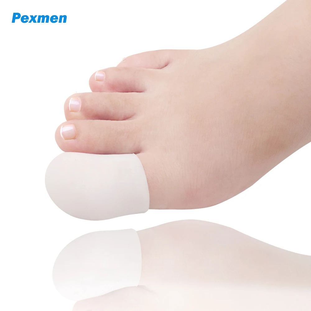 

Pexmen 2Pcs Gel Big Toe Caps Toe Protector Prevent Relief for Protection of Ingrown Toenails Corns Calluses and Blisters