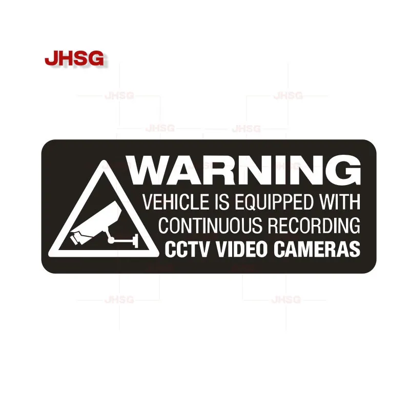 

WARNING RECORDING CCTV ON BOARD Dashcam Safety Car Window Decal PVC Waterproof Sticker Car Decoration