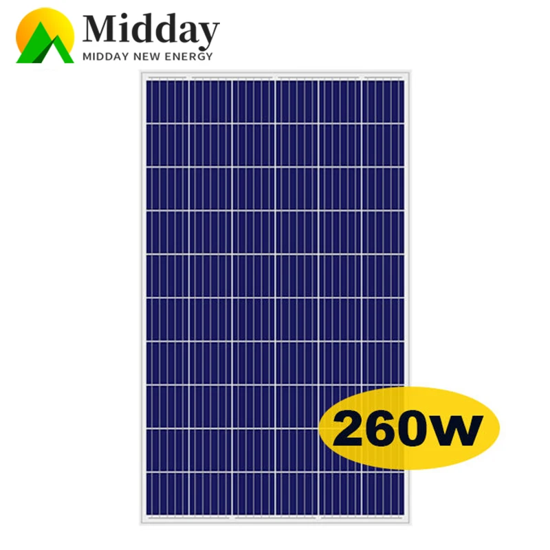 Usado Painel Solar De Silício Policristalino, Painel Fotovoltaico Fora Da Rede, Alta Eficiência, 4BB Casa, Sistema De Energia Solar 24V, 260W, 265W, 60 Células