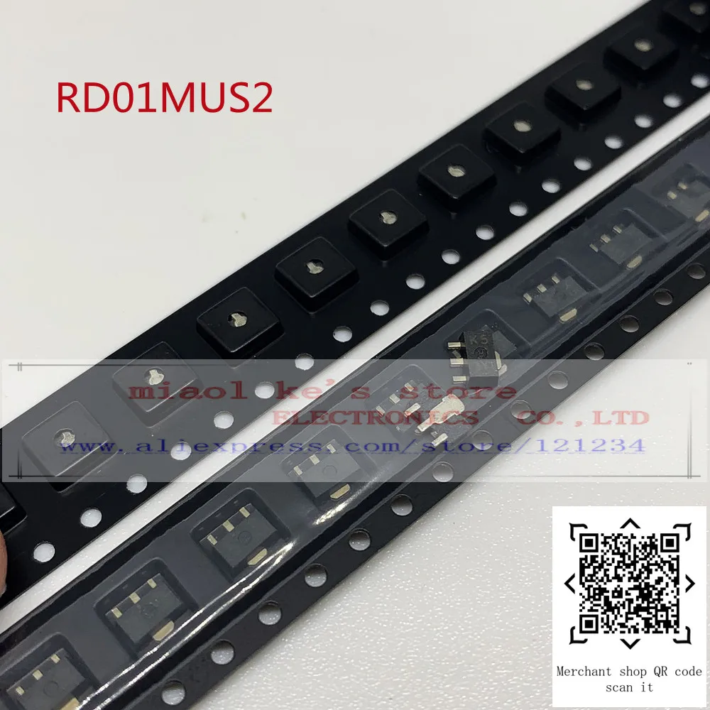 [5pcs-10pcs]100%New Original : RD01MUS2 RD01MUS2-T113 RD01MUS2-T513 mark: K5 KA  SOT89 - Pout 0.8W, Gp 14dB Vdd=7.2V,f=520MHz