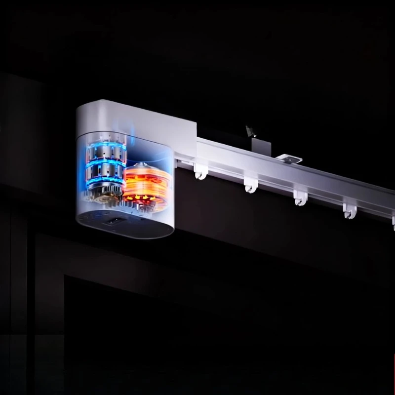 

Hidden electric curtain intelligent remote control single and double track
