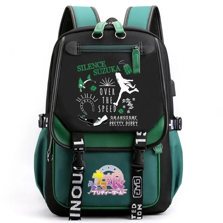 Jockey Girl   Merchandise Small Chestnut Hat Durable Backpack Middle And High Students New Large Capacity School Bag For Anime