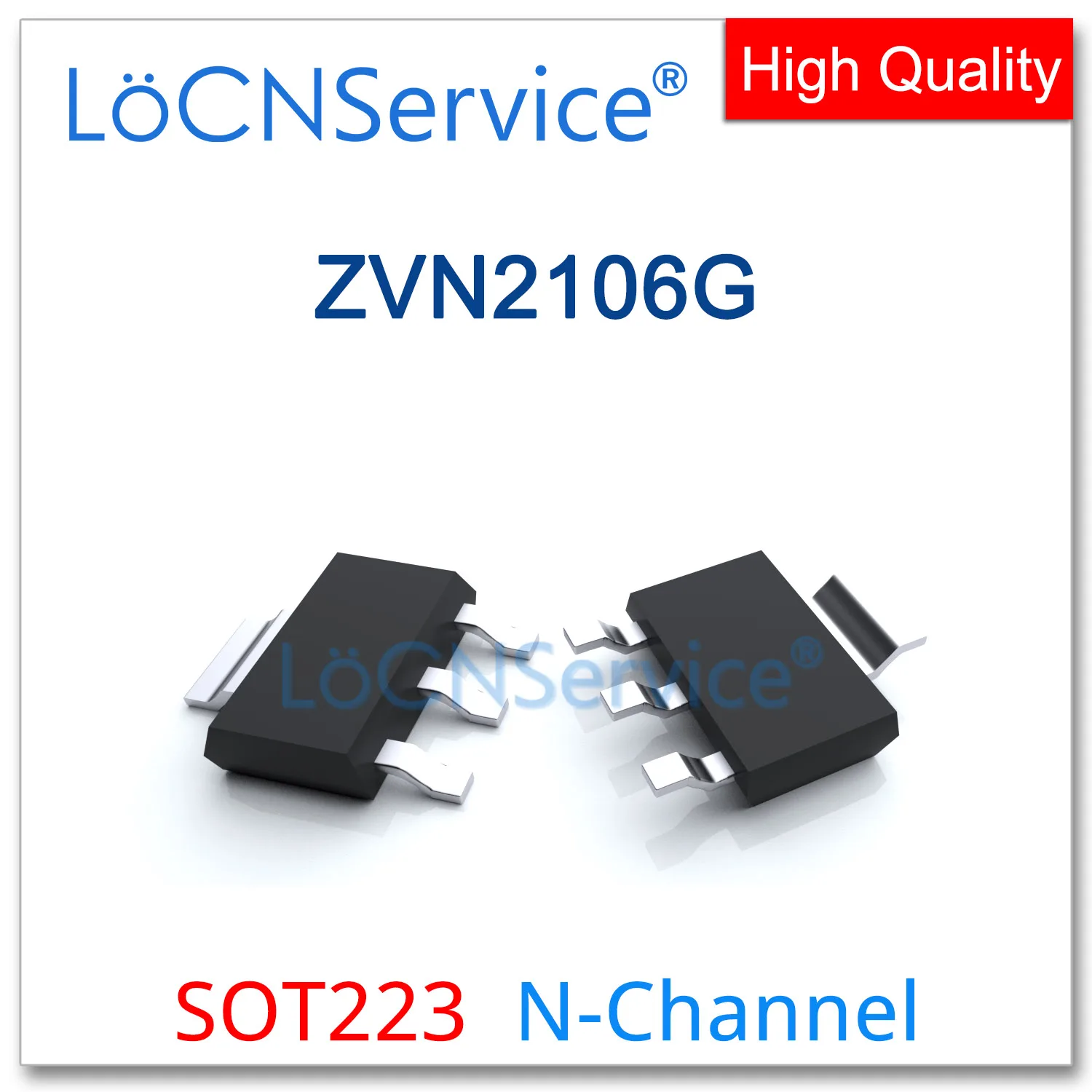 LoCNService 100 Uds 1000 Uds ZVN2106G SOT223 alta calidad hecha en China Canal N 60V 0.71A