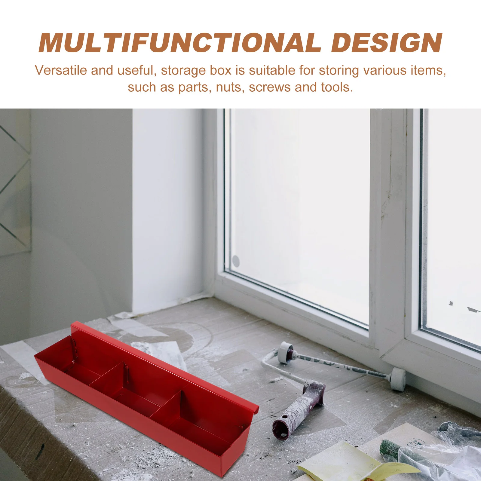 المحمولة المسمار المنظم صندوق متعدد الشبكة أجزاء صغيرة صندوق تخزين الصلب أداة الحال بالنسبة المرآب إصلاح السيارات النجارة لحام #2