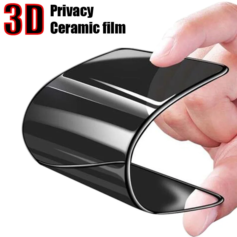 

100PCS 3D Clear Matte Spy privacy Ceramic Film Screen Protector For IPHONE 15 14 13 12 11Pro Max Plus Mini XR XS MAX 6 7 8 Plus