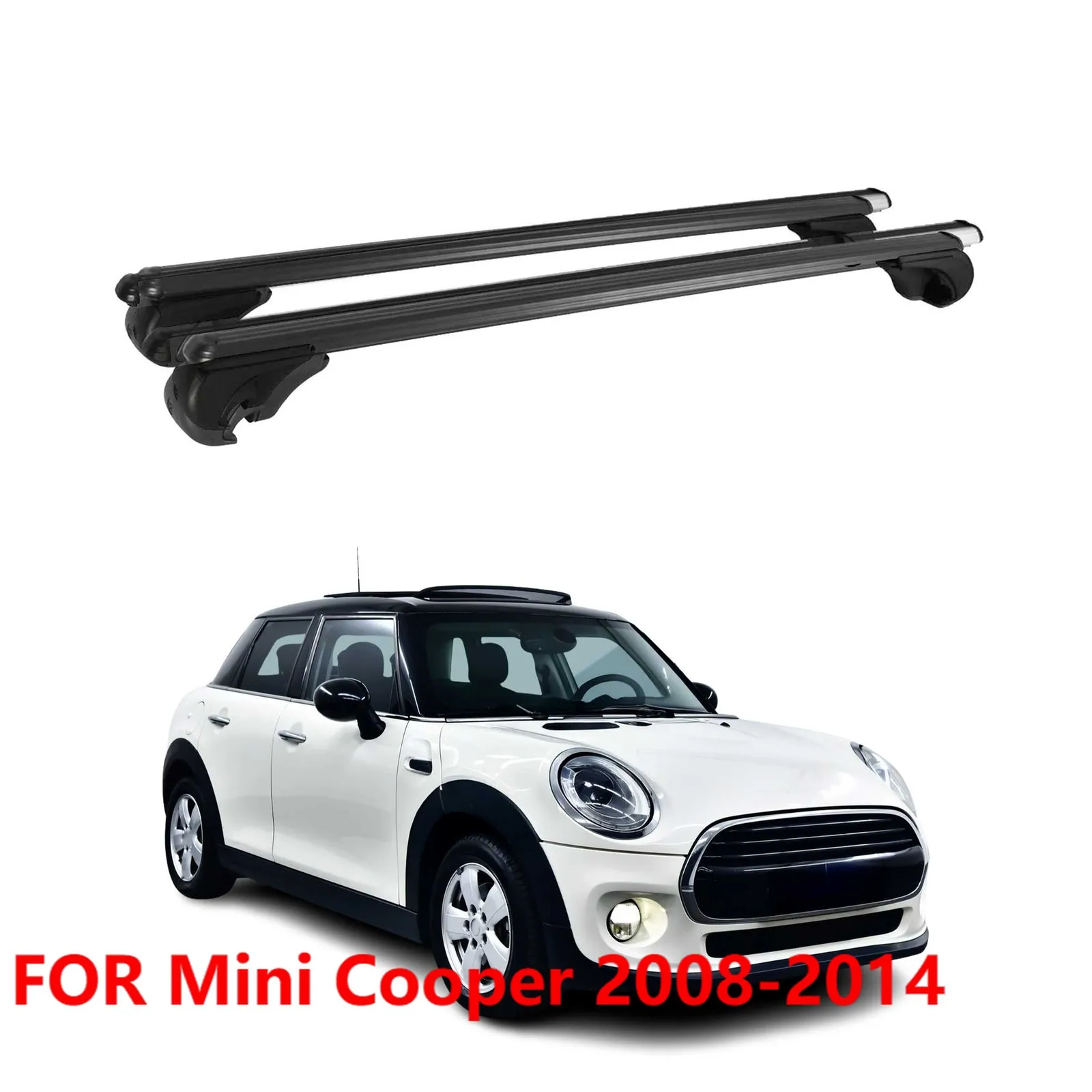 

Для Mini Cooper 2008-2014 сверхмощный багажник на крышу, поперечины, запираемые, черные