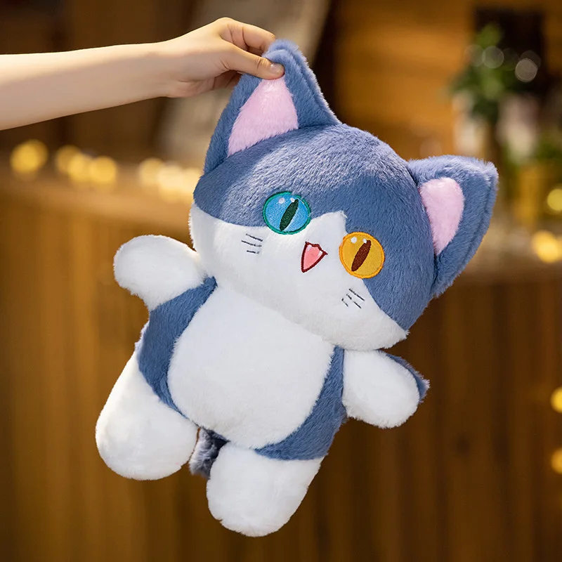35 cm Katze Plüsch Spielzeug Anime Kawaii Kissen Puppe Stofftier Mädchen Jungen Plüschtiere Dekoration Peluche Geburtstagsgeschenk