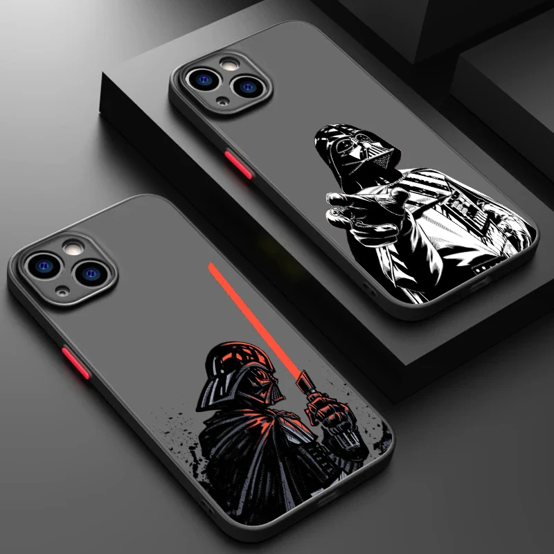 Cool S-Star W-Wars Frosted Translucent For Apple iPhone 15 14 13 12 11 XS XR X 8 7 SE Pro Max Plus Mini Soft Phone Case