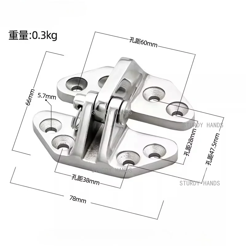 

Сверхмощная петля из нержавеющей стали, откидная петля-бабочка, корабль, яхта, фурнитура для автофургона, аксессуары, 1 шт.