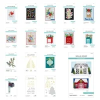 Christmas Ornament Post Mailbox Tree Bird Cutting Dies Press Plate for DIY Making Card Scrapbook Craft Holiday Blooms Die