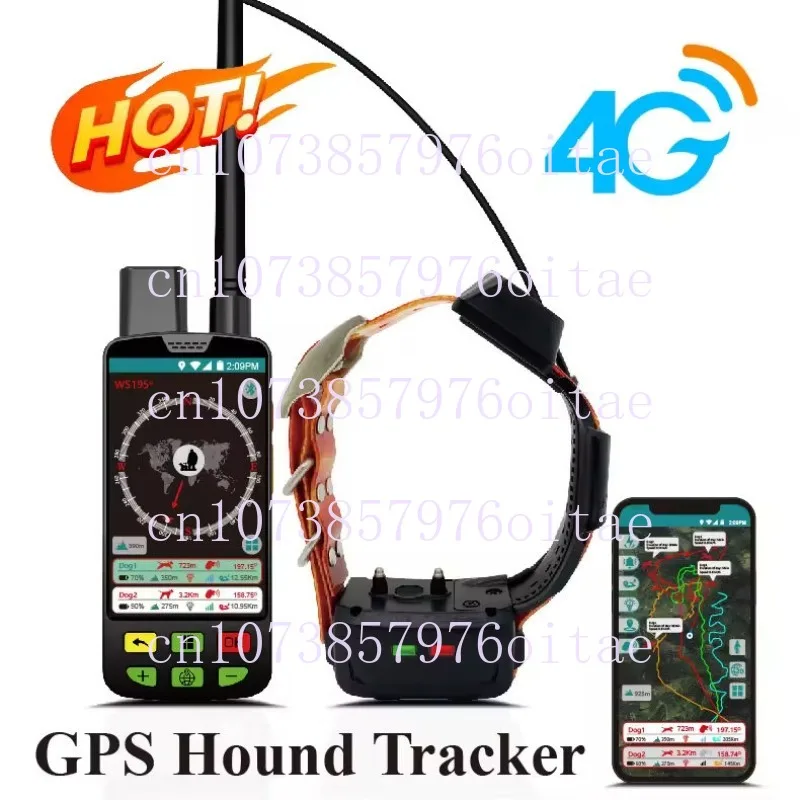 Eseek GPS Tracker for Dogs Smart GPS Tracker Locator Beeper for Hunting Dog Big Dog Touch Device Tactical Collar with Handheld